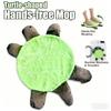 Double Side Turtles Floor Mop Pad Microfiber Washable Reusable Floor Dust Mop For Home Office Cleaning and Hair Removal
