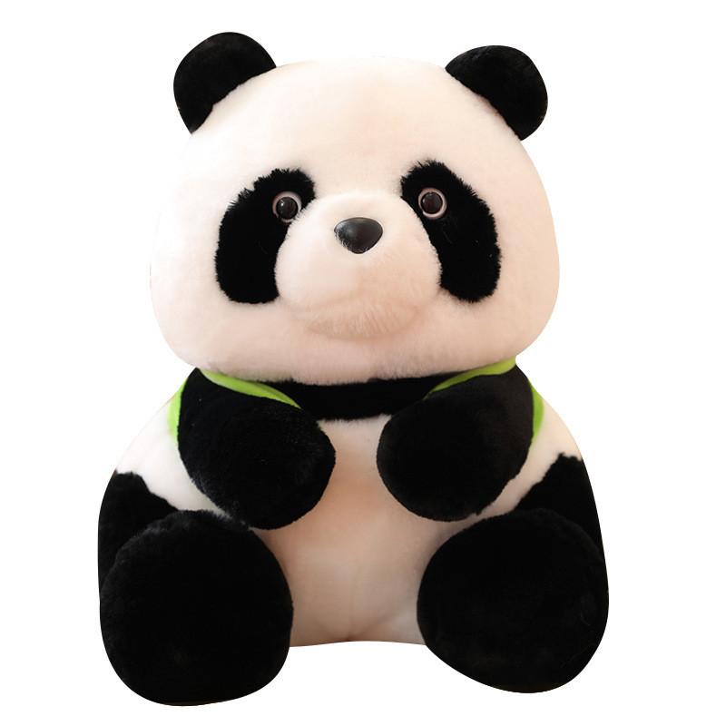 Bamboo Plush Panda Toy Cartoon Stuffed Animal Doll Decoration Kids Gift Cute