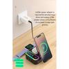 8 in 1 Magnetic Wireless Charger Retractable USB-C Cable RGB Ambient Light Alarm Clock Multi-Device Desk Station