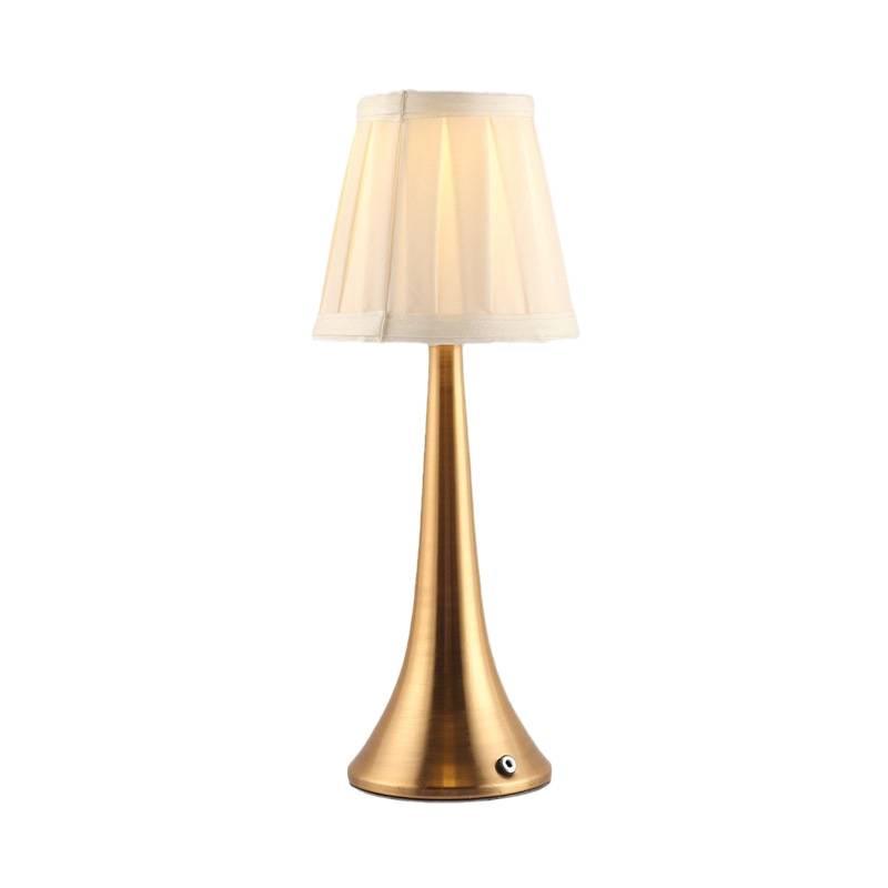 Nordic Metal Fabric USB Table Lamp - LED Night Light for Bedroom or Study