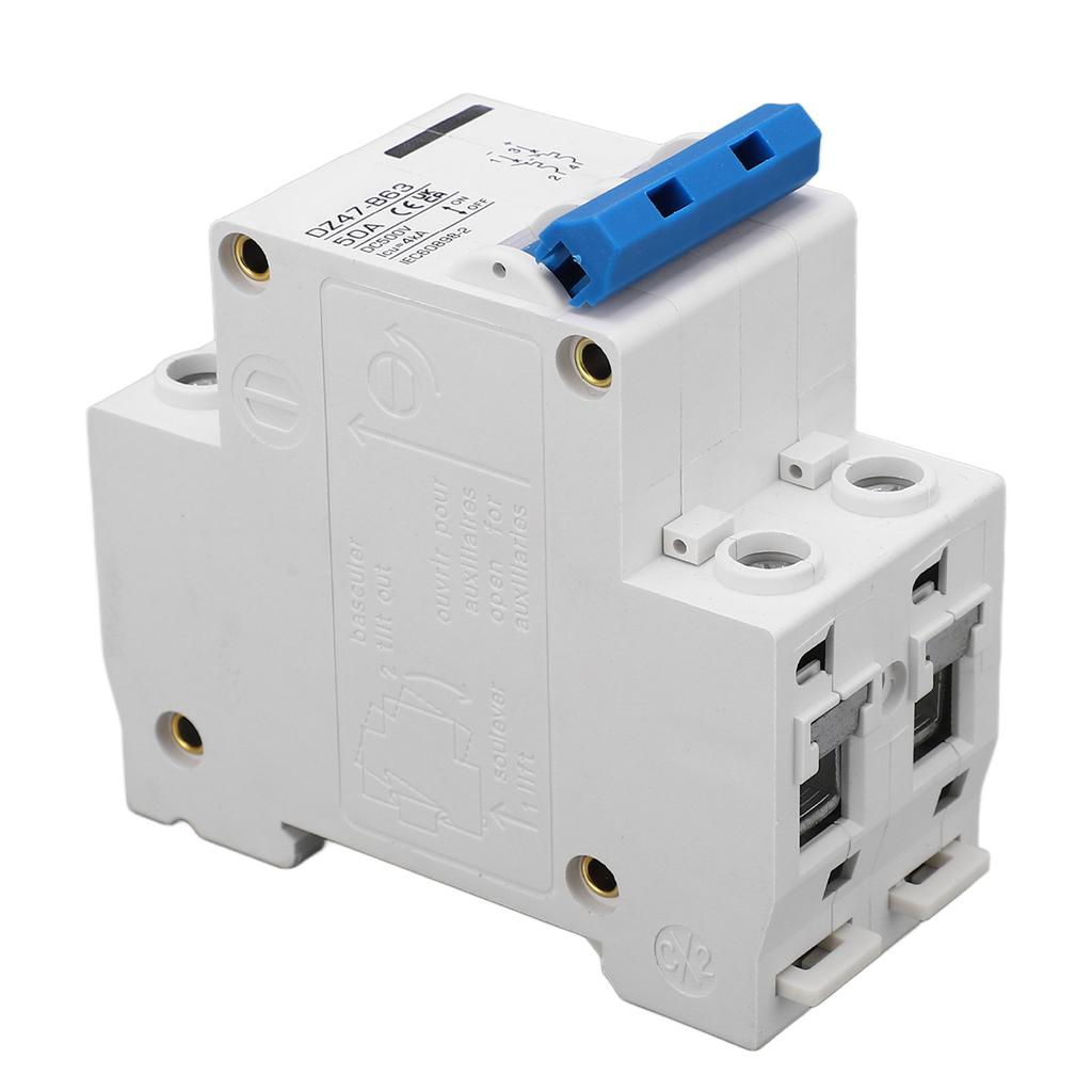 DC 500V 2P Mini Circuit Breaker DIN Rail Mount Low Voltage Circuit Breaker for Solar System B Type