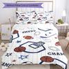 3pcs Ball Sports Bedding Set Duvet Cover Closure Includes 1 Duvet Cover & 2 Pillowcases, Soft and Comfortable for All Seasons.