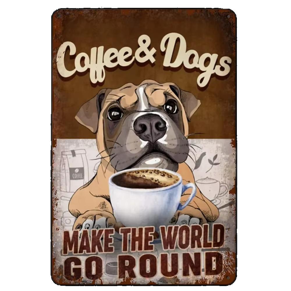 1PC Thick Metal Tin Sign-Corgi Dog Tin Sign -Novelty Posters,Home Decor Wall Art,Funny Signs for Home/Kitchen/Garage/Man Cave