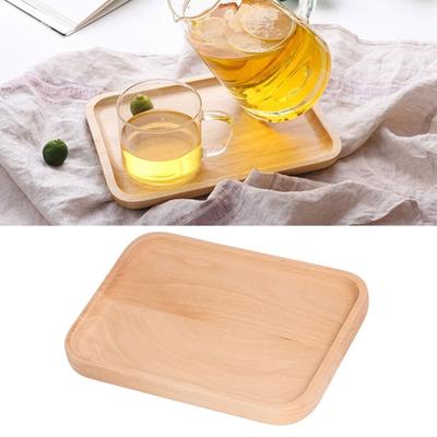 Anti-spill Edge Kitchen Utensil Flat Smooth Food Bearing Plate Serving Tray  Afternoon Tea