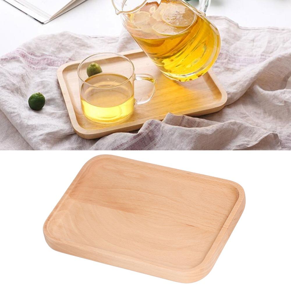 Flat Smooth Serving Tray Regular Rectangular Storage Tray Household Drink Tray Fruit SnackLayout