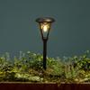 Takasho Solar Akari Classic Path Fleur Outdoor Garden Automatic Retro Stainless Steel and Light, Light, Brown, Light, Waterproof, Turn-On, Light,