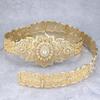 Poyasa Fashion Caucasus Women Dress Belt Metal Waist Chain Adjustable Length Arabic Bridal Wedding Jewelry Waistband