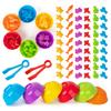 1 Set Kids Color Sorting Bowl Toy Educational Preschool Learning Animal Learning Counting Matching Game with Rainbow Bowls Color Classification