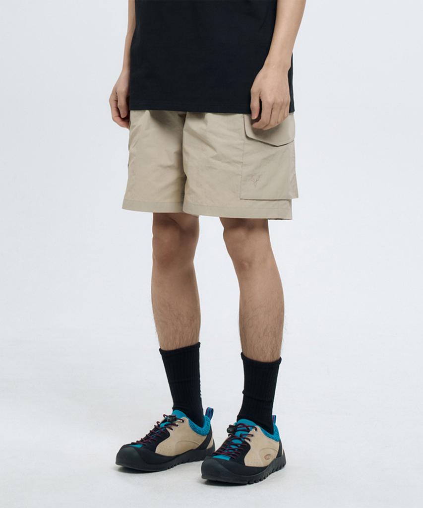 POLLUTION Ottoman Shorts Beige