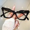 Cat Eye Reading Glasses Retro Floral Fashion Presbyopic Glasses Color Block Readers for Women Men +1.0 To +4.0