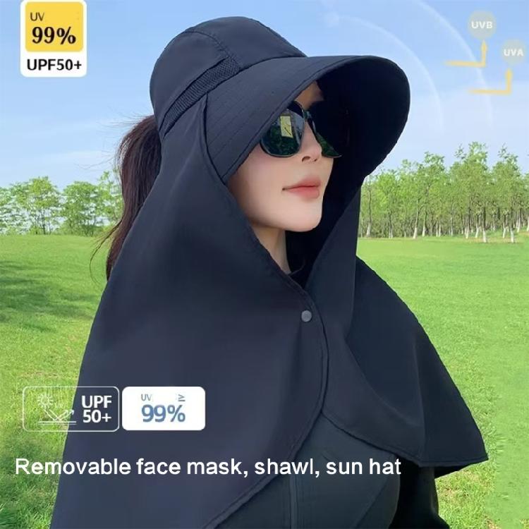 Sunshade Sun Hat with Large Shawl Neck Flap for Outdoor Activities Adjustable Neck Covering Stylish Neck Flap