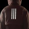 Adidas Letter Logo Printed Striped Down Hooded Jacket Women Jacket Purple HG3163