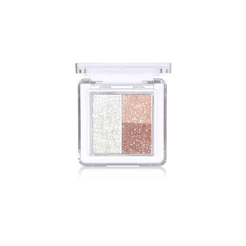 TINGPHE Ice Grape Pink-Purple Shimmer Eyeshadow Palette - Student Party Glitter, Portable Brightening Makeup.