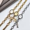 Watch Women'S Oval Simple Dial Small Fish Pendant Niche Light Luxury Fashion Daily Versatile Women'S Quartz Watch
