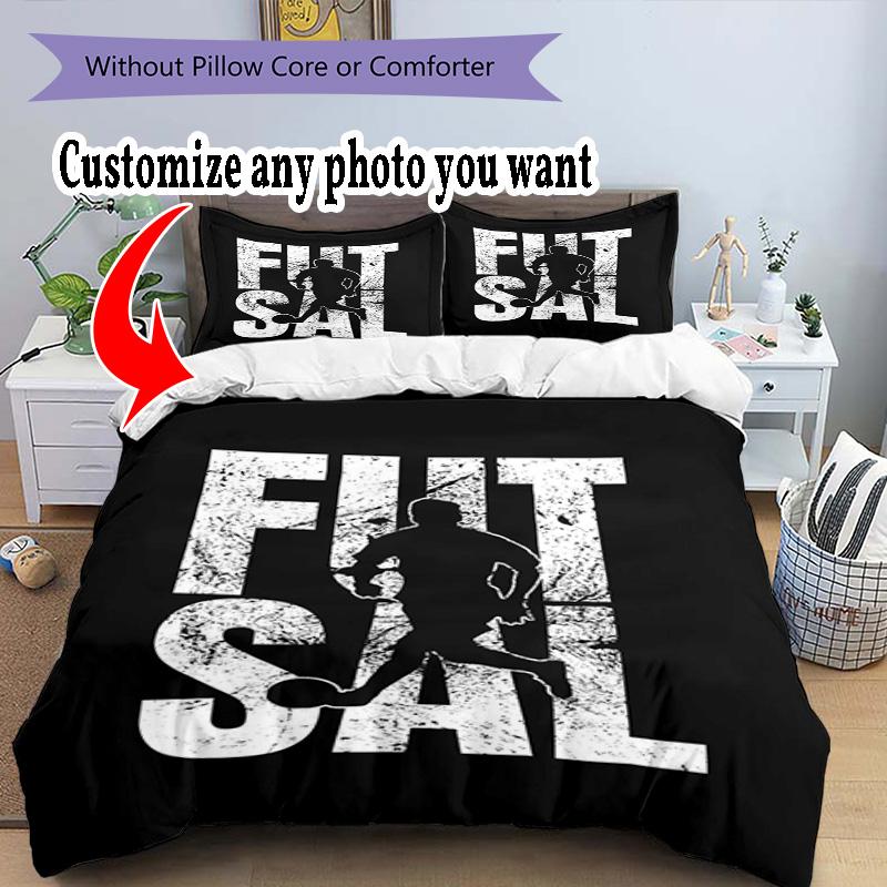 Customize Image Customize your photo Bedding Set Breathable Duvet Cover with Pillowcases Home Decoration Birthday Gift
