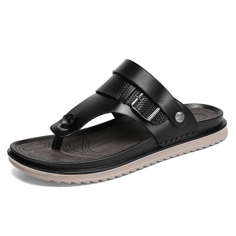 2025 Summer New Fashionable Versatile Sandals Thick-soled Shit-stepping Middle-aged Dad Sandals Travel Outdoor Beach Shoes