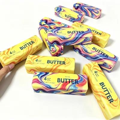 Soft Squeeze Butter Toy Stress Relief Simulated Butter Pinch Toy  For Kids Adults