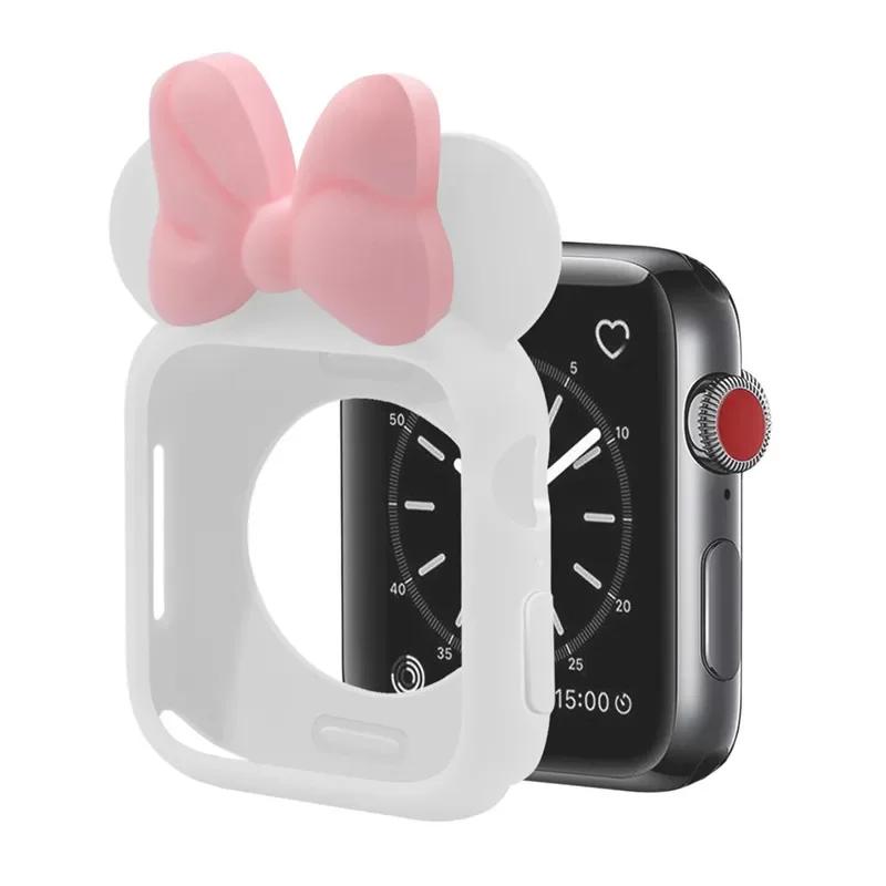 Weiche Silikonhüllen für Apple Watch 11 10 9 8 7 46mm 45mm 41 42mm Mädchen Cartoon CUTE Schutz für iWatch 6 Se 44mm 40mm