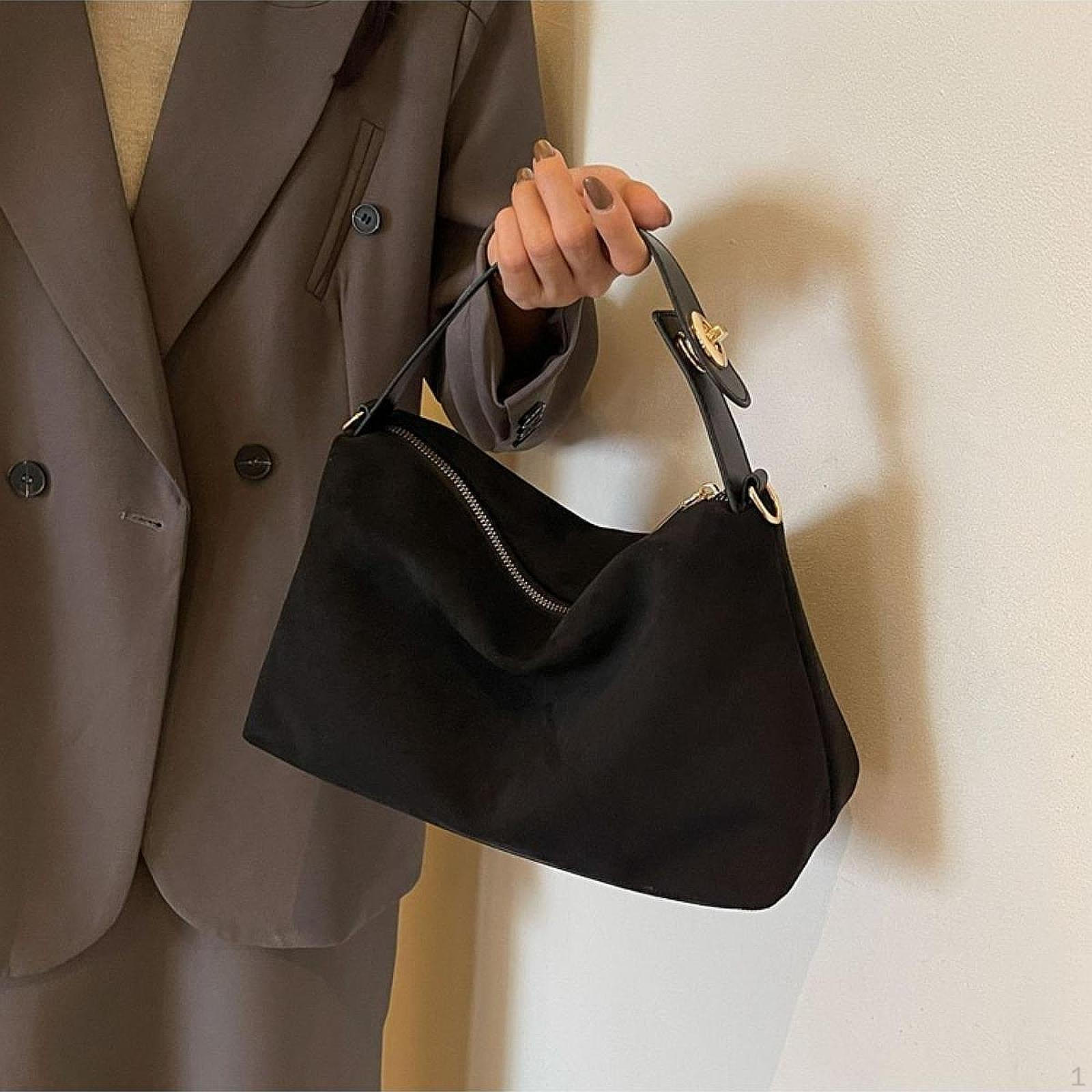 

Clutch Bag for Women Organizer Shoulder Party Gifts Travel Deep Brown