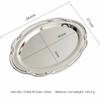 New Embossed Silver Tray Silver Oval Storage Tray Snack Plate Dining Table Decoration