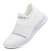 Large Size One-pedal Women's Shoes Summer Fly-woven Breathable Single Shoes Lightweight Soft-soled Socks Shoes Mesh Men