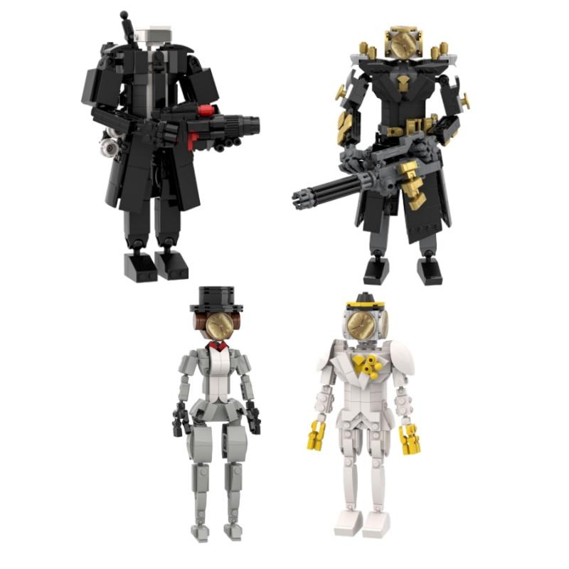 Variation Toilet General Skibidi Toilet Building Block Titan Clock Man Cameraman Speakerman Drill Man Model Toy for Adults Gifts