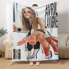Avril Lavigne'S Hand Artwork Blanket Soft Throw Blanket For Home Bedroom Bed Sofa Travel Office Solid Christmas Blanket