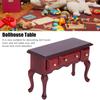 1:12 Dollhouse Miniature Desk, Mini Wooden Dollhouse Table Furnishings Accessories, 9.5 X 6.3 X 4cm/3.7 X 2.5 X 1.6in