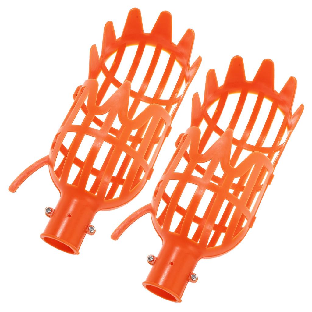 2Pcs Fruit Picker Replacement Heads Secure Attachment Creative Fruit Harvesting Tool Basket Without Pole for Arbutus Pear Peach
