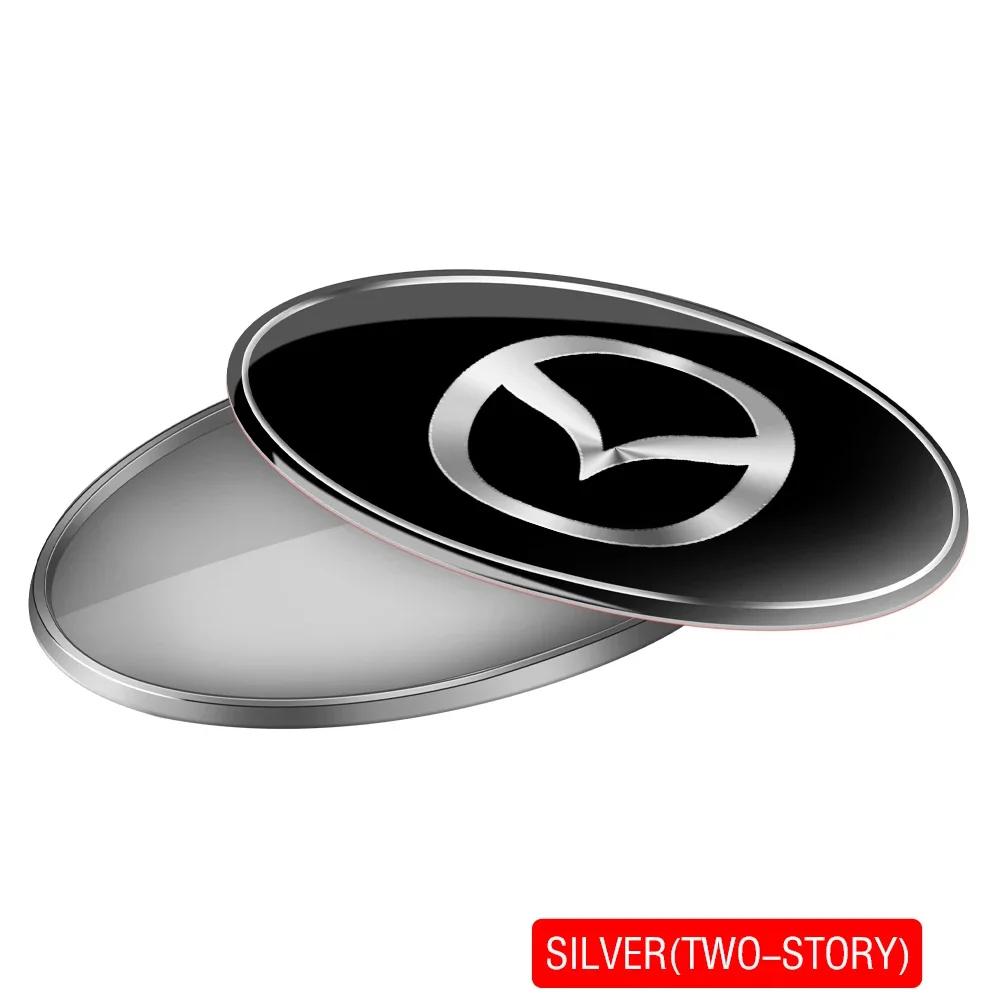 2025 Hot 3D ABS Aluminum Car Sticker Body Trunk Decoration Sticker Accessories For Mazda 2 3 7 Axela CX-5 CX-3 CX-7 MPS MS Atenz