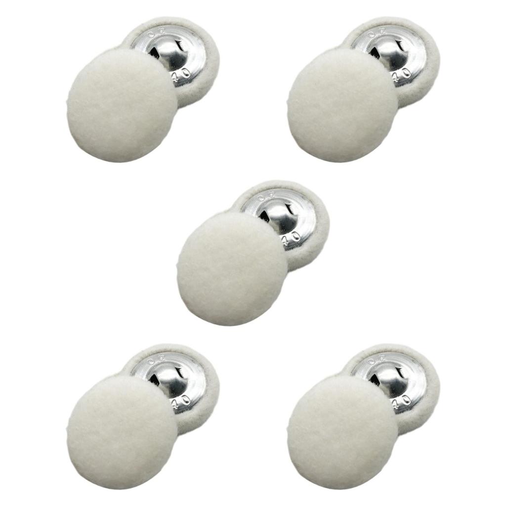 10x Fabric Cloth Covered Buttons 20mm for Jackets Bags Embellishments Coats