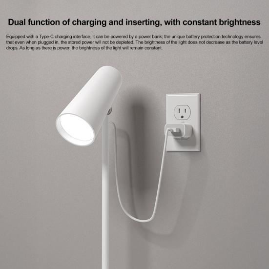 Multifunctional Magnetic Desk Lamp 3-Level Brightness Adjustable USB Rechargeable Home Office Bedroom Bedside Table