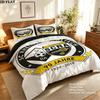 SC Rheindorf Altach Muster Bettwäsche Steppbett-Set Bettbezug Kissenbezug Heimdekoration Geburtstagsgeschenk (1 * Bettbezug + 2 * Kissenbezug ohne Füllung)