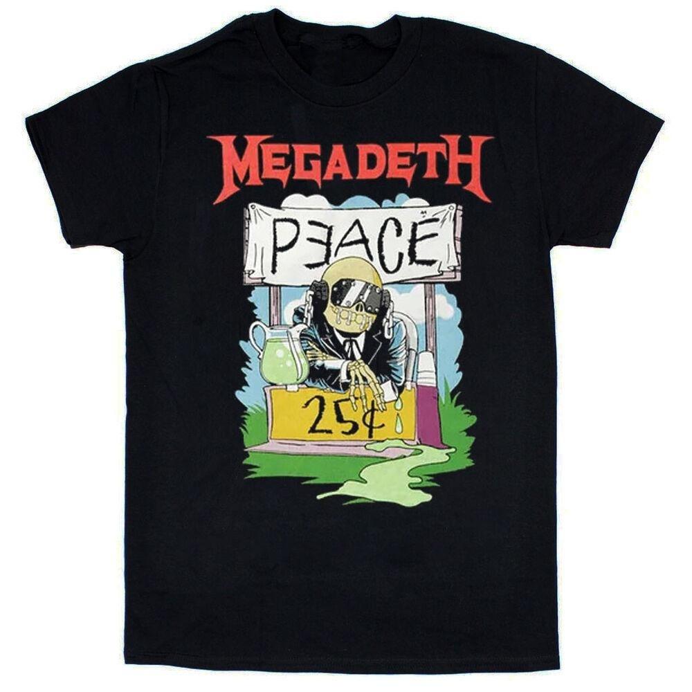

Молодежная футболка Megadeth Peace 25 Cents Футболка унисекс с трэш-метал группой S чёрный