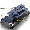 Flip Full Lens Protection Fold Stand Magnetic Phone Case For iPhone 17 Air 16 15 Pro Max 14 13 12 11 For Magsafe Military Cover