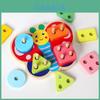 Butterfly Shape Wooden Color And Shape Matching Puzzle For Early Childhood Development And Cognitive Skills
