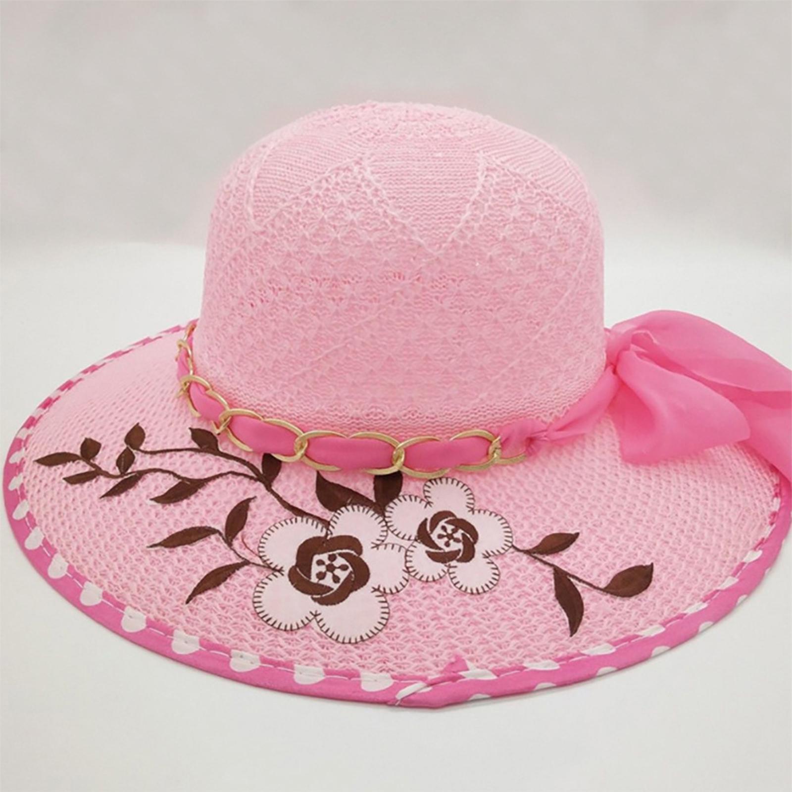Женская шляпа-бассейн Цветочная шляпа от солнца розовый