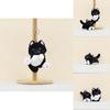 Adorable Miniature Black Cat Plush Pendant Perfect For Keychains And Bags