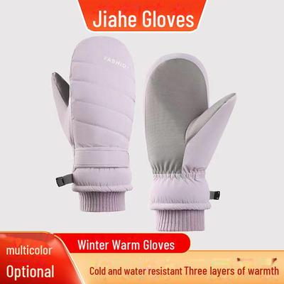 Winter Rutschfeste Isolierte Ski- & Radhandschuhe mit Samtfutter