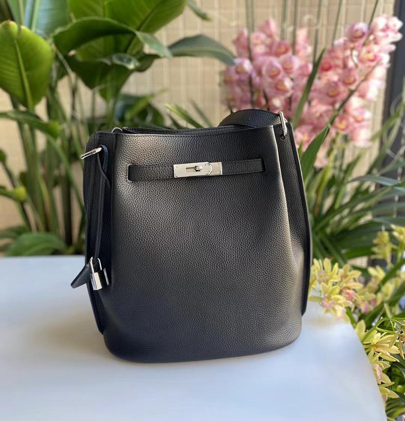 Τσάντα από δέρμα αγελάδας Νέα χιαστί τσάντα-κουβάς Μοντέρνα casual τσάντα ώμου για κάτω από τον ώμο Πρώτο στρώμα δέρμα αγελάδας Κάθετη τσάντα για καθημερινή χρήση