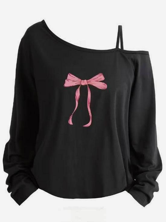 Women s European & American Off-Shoulder Sweatshirt - Long Sleeve, Loose Fit, Casual Top Extra Large