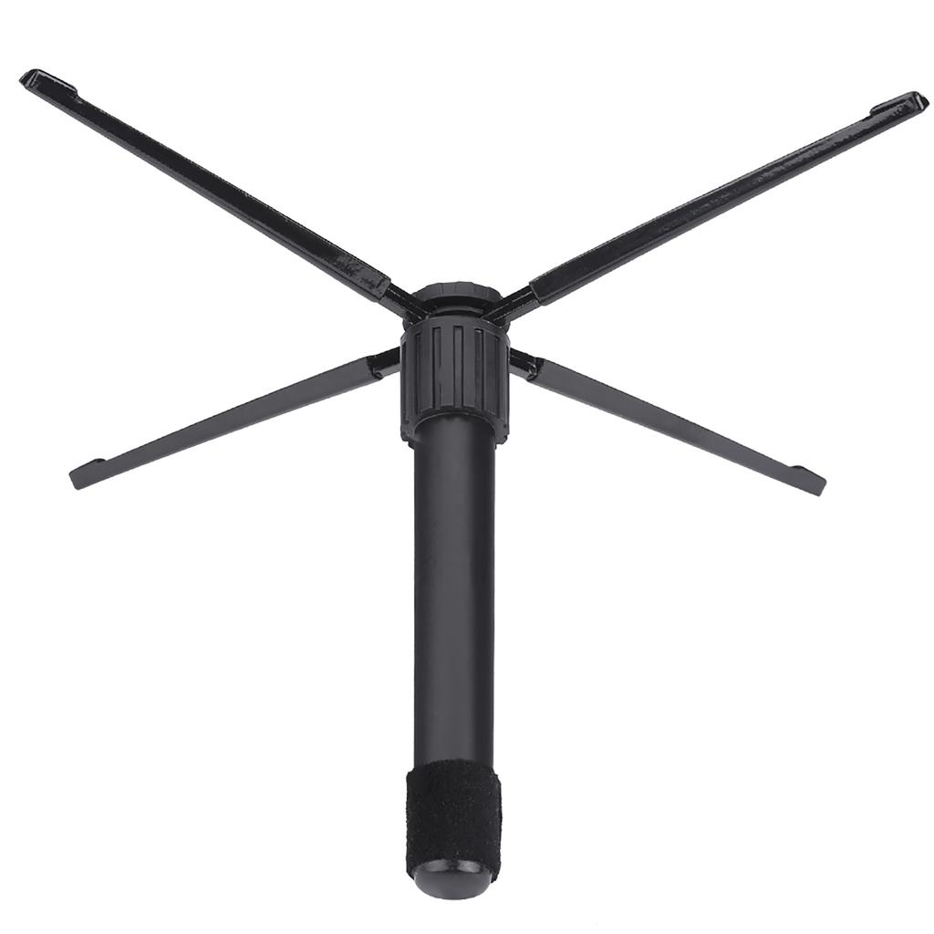 Portable Metal Lightweight Clarinet Flute Oboe Folding Support 4 Feet Stand Accessory