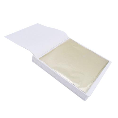 100Pcs Gold Leaf Sheets DIY Nail Gold Leaf Sheets Painting Gold Leaf Paper Resin Decoration Gold-plated Furniture Gold Foil