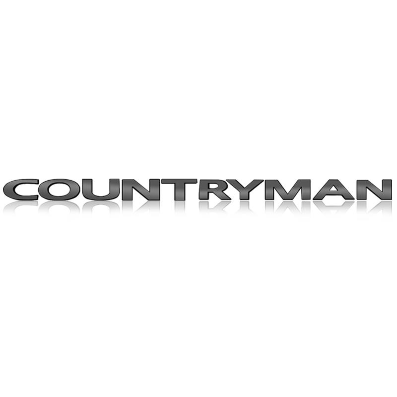 Bright Black 3D Metal Car Letter Rear trunk Decals Emblem Badge sticker For Mini Cooper R60 F60 R55 Countryman Clubman ALL4 Logo