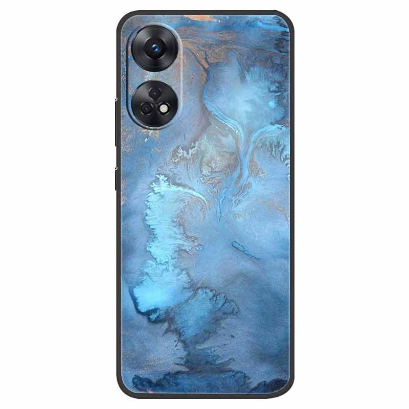 Case For Oppo Reno 8T Cover Black Silicone Soft Phone Back Cases for Oppo Reno8 T 4G Fundas Reno8T CPH2481 6.43" Lovely Fundas