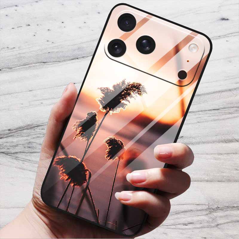 Butterfly Case For iPhone 17 Pro Plus Capa 17 Pro Max iPhone17 Air Bumper Luxury Tempered Glass Hard Back Cover Cute Fund Shell