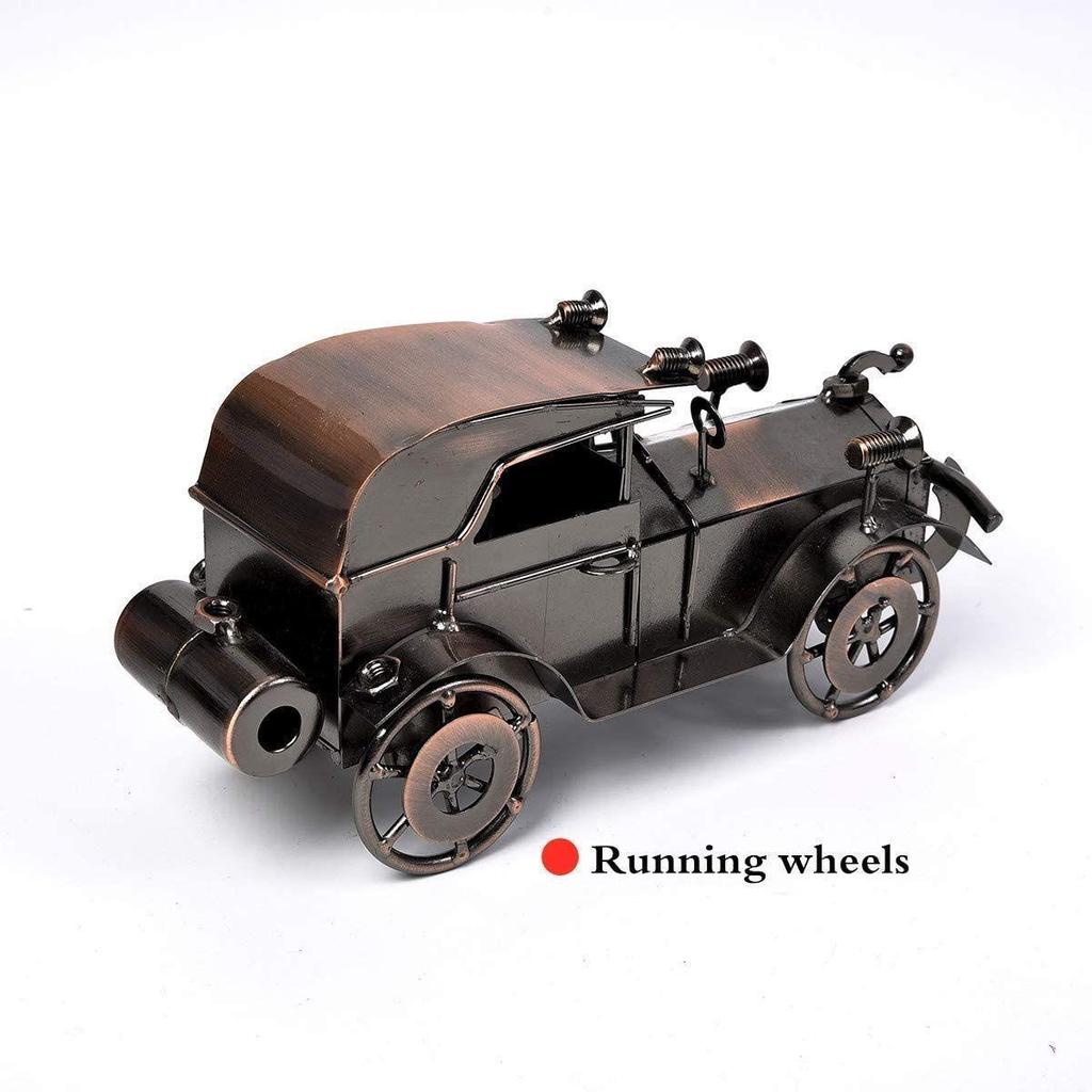 Antique Vintage Car Model Handcrafted Collections Collectible Vehicle Toys For Bar Or Home Decor