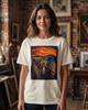 Museum Style T Shirt - Screaming Cat Portrait, Moody Brushstroke | Comfort Colors | S-4XL