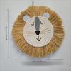 1/2pcs Handmade Woven Small Lion Wall Hanging Decoration Item Animal Decoration Home Decoration