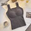 Seamless Chest Pad Vest Winter Women Thermal with Pads German Velve Lining Fast Constant Temperature Base Layer Lock Heating Slim Fit Elastic